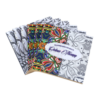 100gsm 120gsm 140gsm چاپ کتاب جلد نرم کتابهای رنگ آمیزی بزرگسالان مقوایی
