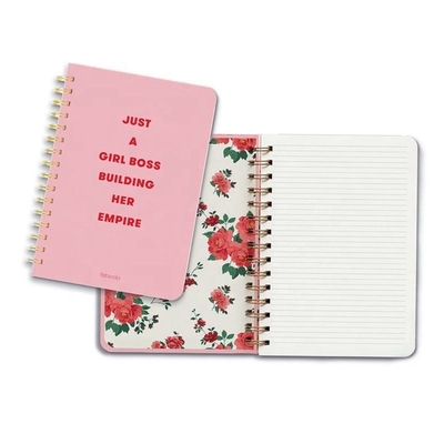 چاپ دفترچه یادداشت مارپیچی سفارشی Kawaii Kraft Stationary Notepad